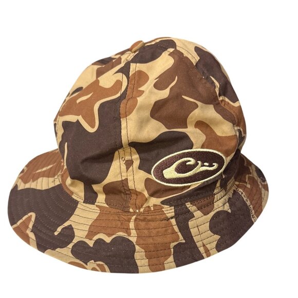 Drake Waterfowl Duck Camo Bucket Hat XL Cotton Blend Hunting Cap - Picture 1 of 4